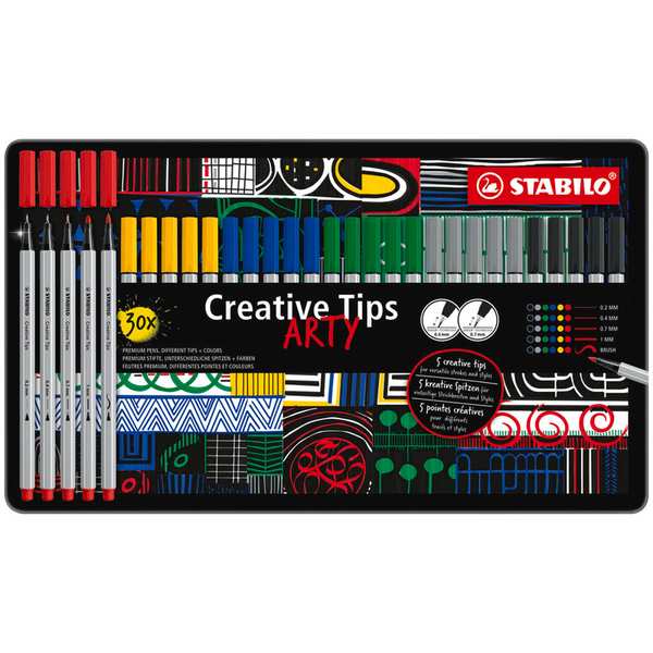 STABILO ARTY CLASSIC Filzstifte farbsortiert, 30 St.