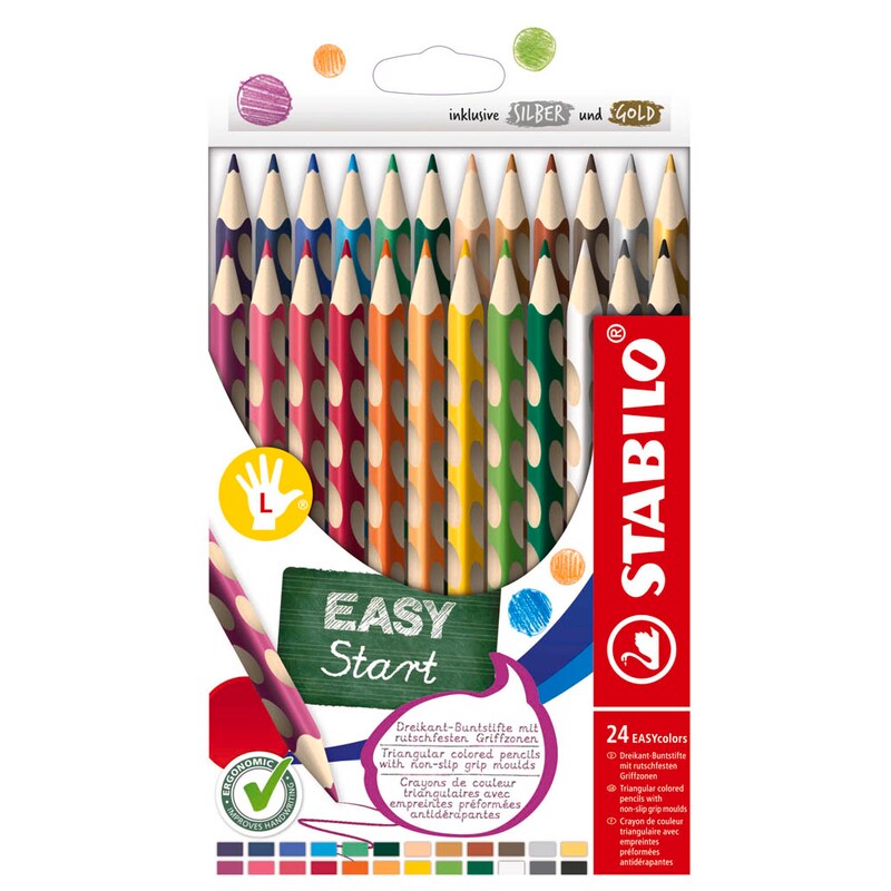 STABILO EASYcolors L Buntstifte farbsortiert, 24 St.