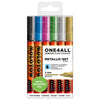 thumb-MOLOTOW METALLIC-SET Acrylstifte farbsortiert 2,0 mm, 6 St.
