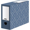 5 Bankers Box Archivboxen Bankers Box Décor Serie schieferblau/weiß 10,0 x 34,5 x 25,3 cm