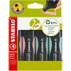 thumb-STABILO GREEN BOSS Pastell Textmarker farbsortiert, 4 St.