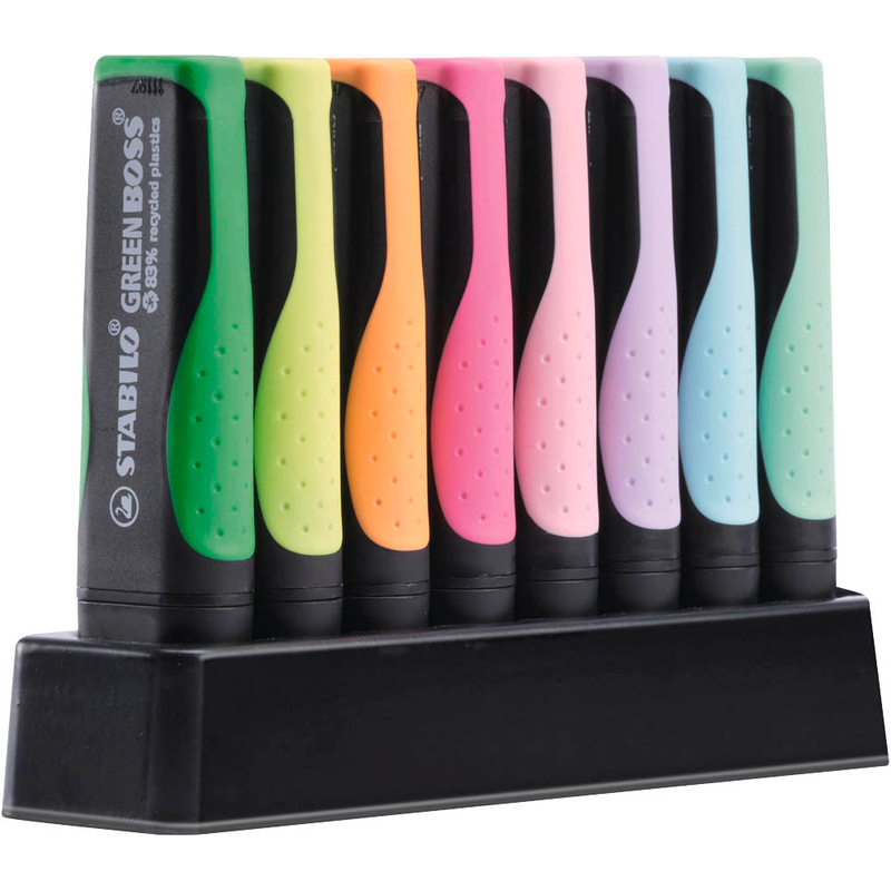 STABILO GREEN BOSS Pastell Textmarker farbsortiert, 8 St.