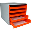 thumb-M&M Schubladenbox  orange 30050959, DIN A4 mit 5 Schubladen