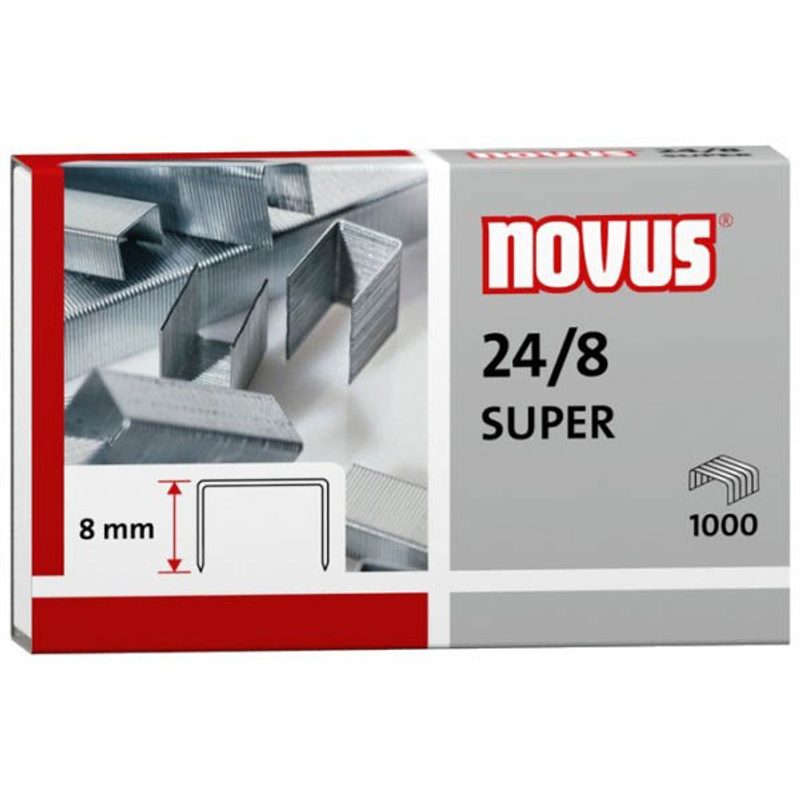 1.000 novus Heftklammern SUPER 24/8