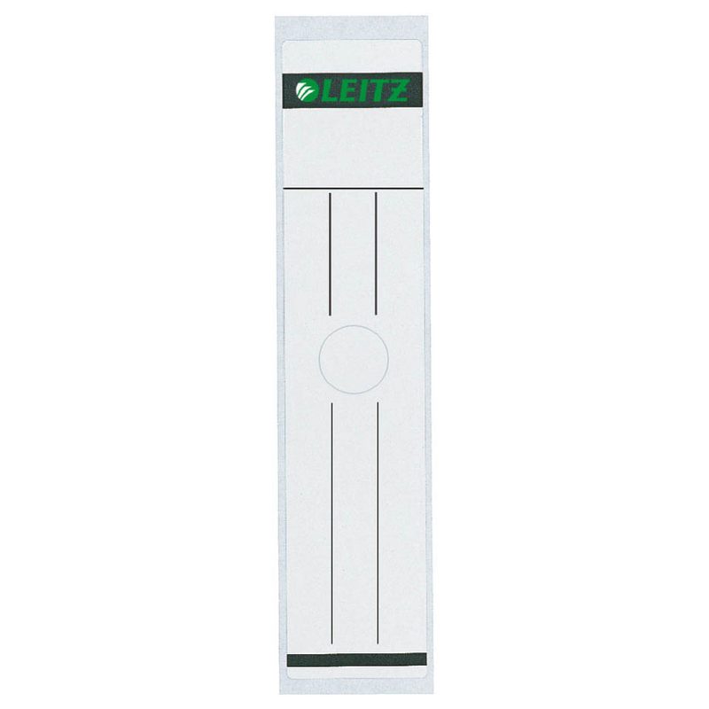 10 LEITZ Ordneretiketten 6093 grau für 8,0 cm Rückenbreite