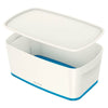 thumb-LEITZ MyBox Aufbewahrungsbox 5,0 l perlweiß/blau 31,8 x 19,1 x 12,8 cm