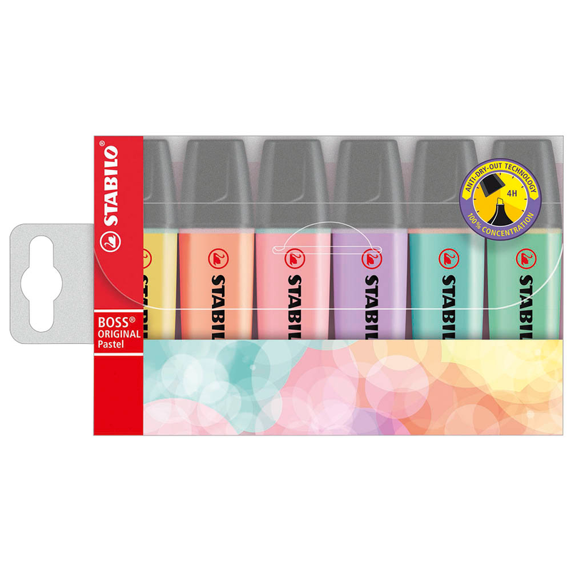 STABILO BOSS ORIGINAL Textmarker farbsortiert, 6 St.