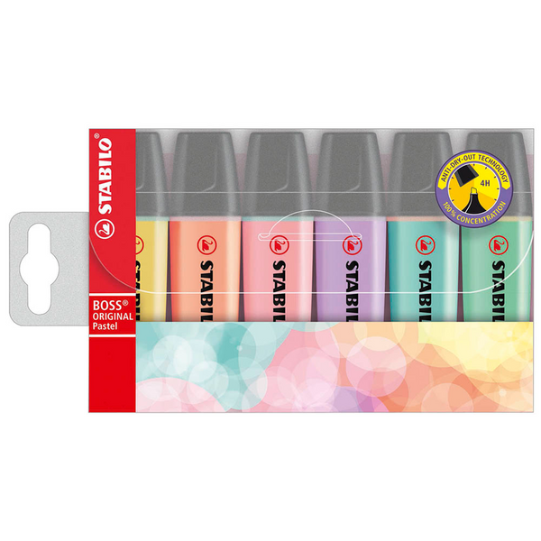 STABILO BOSS ORIGINAL Textmarker farbsortiert, 6 St.