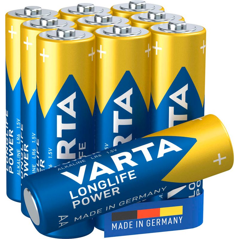 10 VARTA Batterien LONGLIFE Power Mignon AA 1,5 V