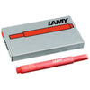 thumb-LAMY T10 Tintenpatronen für Füller rot 5 St.