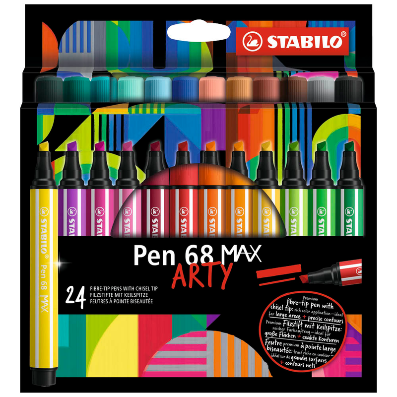 STABILO Arty Filzstifte farbsortiert, 24 St.
