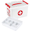 thumb-sunware the q-line Erste-Hilfe-Box 22,0 l weiß/rot 40,0 x 30,0 x 26,0 cm