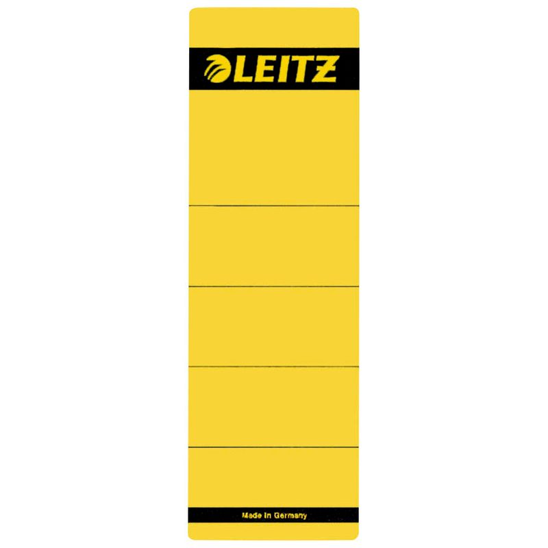10 LEITZ Ordneretiketten 1642 gelb für 8,0 cm Rückenbreite