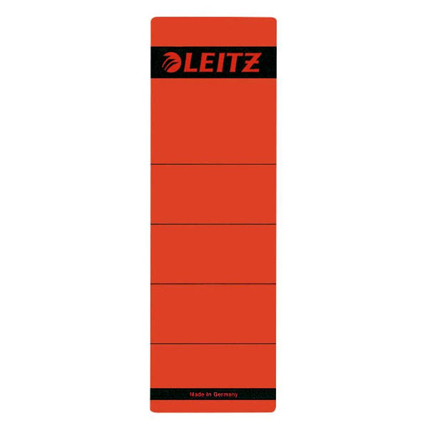 10 LEITZ Ordneretiketten 1642 rot für 8,0 cm Rückenbreite