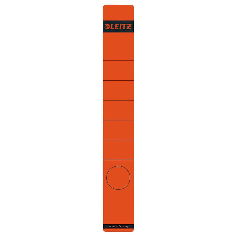 10 LEITZ Ordneretiketten 1648 rot für 5,2 cm Rückenbreite