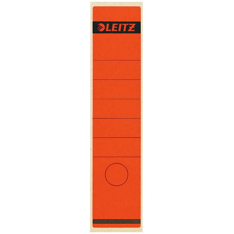 10 LEITZ Ordneretiketten 1640 rot für 8,0 cm Rückenbreite