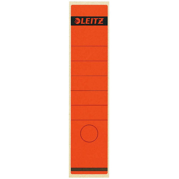 10 LEITZ Ordneretiketten 1640 rot für 8,0 cm Rückenbreite