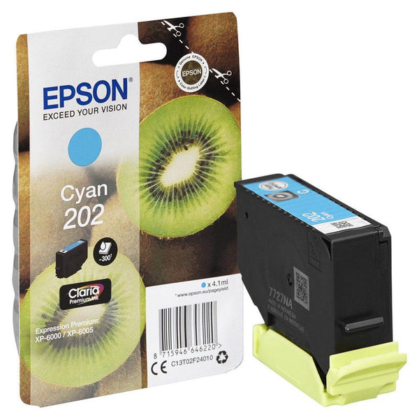 EPSON 202/T02F24  cyan Druckerpatrone