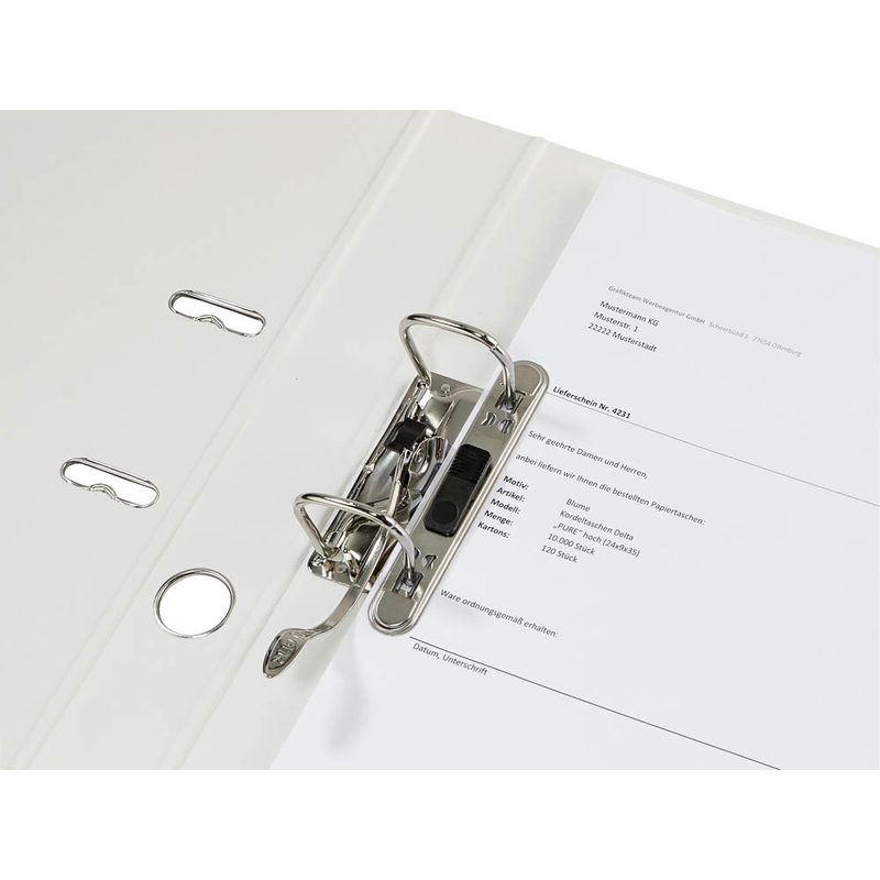 LEITZ 1008 Ordner signalweiß Karton 5,2 cm DIN A4