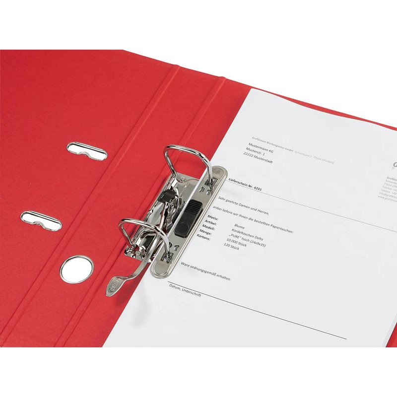 LEITZ 1008 Ordner rot Karton 5,2 cm DIN A4