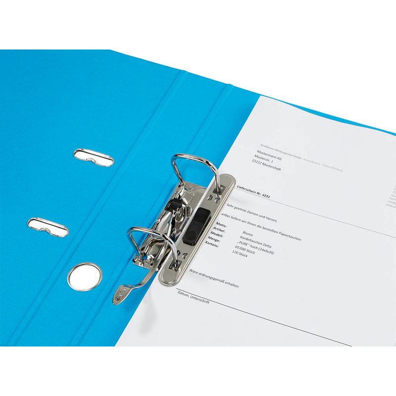 LEITZ 1008 Ordner hellblau Karton 5,2 cm DIN A4