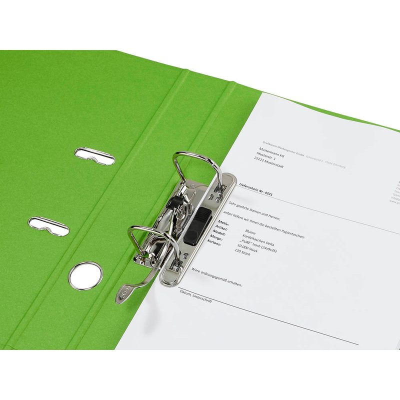 LEITZ 1008 Ordner hellgrün Karton 5,2 cm DIN A4