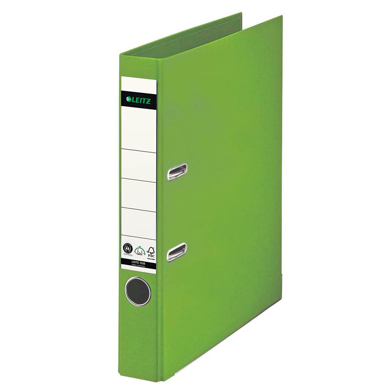 LEITZ 1008 Ordner hellgrün Karton 5,2 cm DIN A4