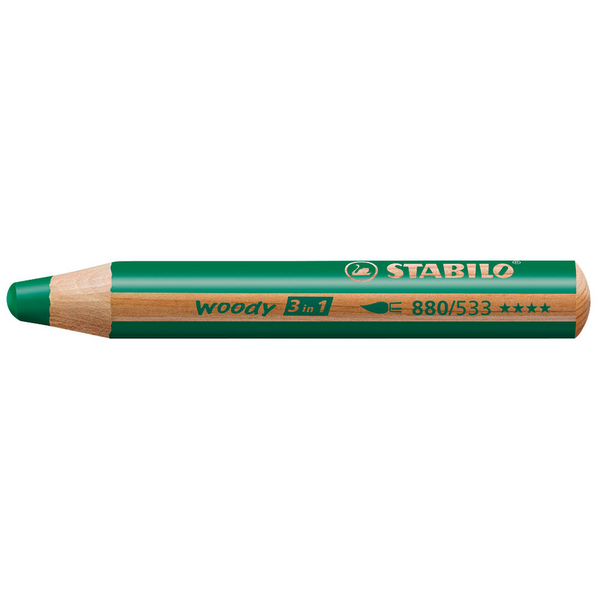 STABILO woody 3 in 1 Buntstift grün, 1 St.