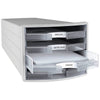 thumb-HAN Schubladenbox Impuls  transparent 1013-63, DIN C4 mit 4 Schubladen