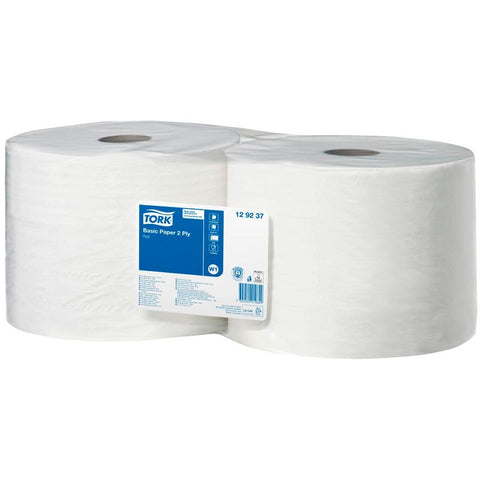 2 TORK Putztuchrollen Universal 320 2-lagig hochweiß, 1.500 Blätter