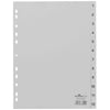 thumb-DURABLE Ordnerregister Vollformat 1-12 grau 12-teilig, 1 St.