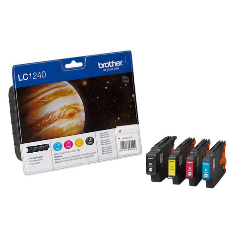brother LC-1240BK/C/M/Y  schwarz, cyan, magenta, gelb Druckerpatronen, 4er-Set