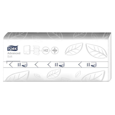 TORK Papierhandtücher 120454 H2 Advanced Interfold-Falzung 2-lagig 2.400 Tücher