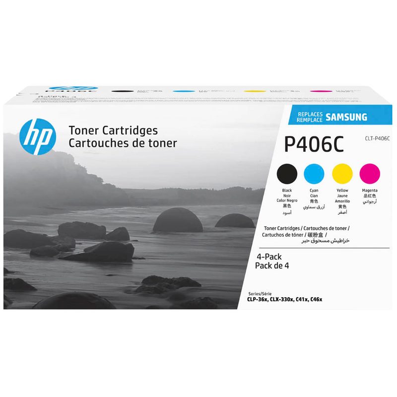 HP CLT-P406C (SU375A) schwarz, cyan, magenta, gelb Toner, 4er-Set