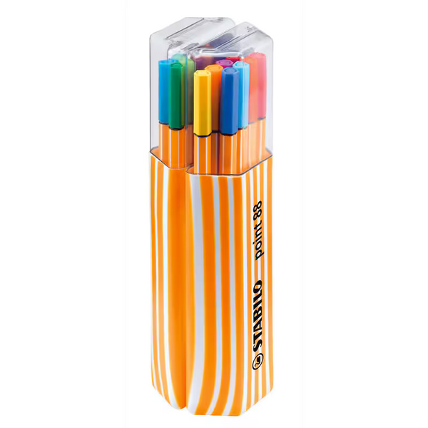 STABILO point 88 Fineliner farbsortiert 0,4 mm, 20 St.
