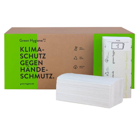 Green Hygiene® Papierhandtücher FRIEDA Zick-Zack-Falzung 2-lagig 4.000 Tücher