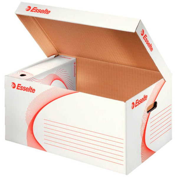 10 Esselte Archivcontainer weiß 56,0 x 38,0 x 26,5 cm