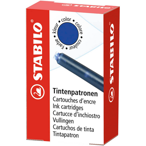 STABILO 5/0-041 Tintenpatronen für Füller königsblau 6 St.