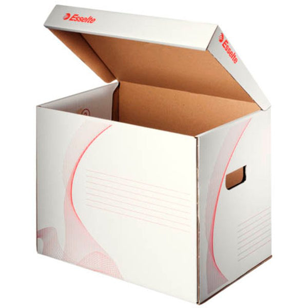 10 Esselte Archivcontainer weiß 39,8 x 28,0 x 30,2 cm