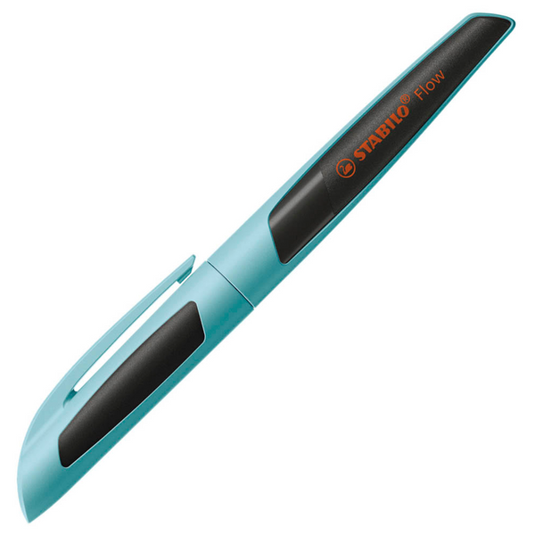STABILO Kugelschreiber Flow hellblau/schwarz, Schreibfarbe: blau, 1 St.