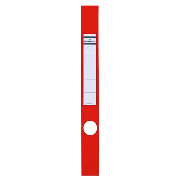 10 DURABLE Ordneretiketten ORDOFIX® rot für 5,0 cm Rückenbreite