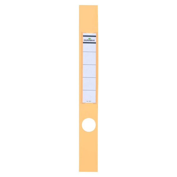 10 DURABLE Ordneretiketten ORDOFIX® gelb für 5,0 cm Rückenbreite