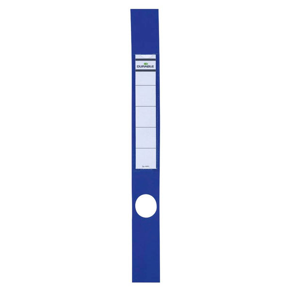 10 DURABLE Ordneretiketten ORDOFIX® blau für 5,0 cm Rückenbreite