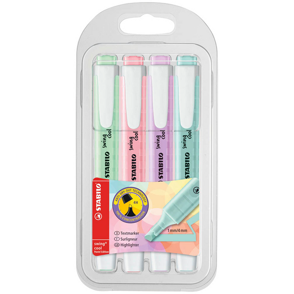 STABILO swing cool Pastel Textmarker farbsortiert, 4 St. 2