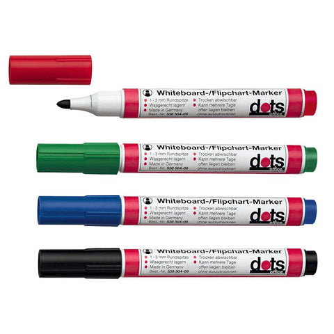dots Whiteboard-Marker farbsortiert 1,5 - 3,0 mm, 4 St.