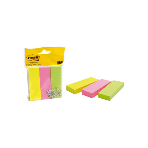 Post-it® Notes Markers Haftmarker farbsortiert 3x 100 Streifen