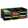 thumb-PAPERFLOW Sortierstation schwarz mit 15 Fächer