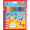thumb-STABILO Trio® Swano Buntstifte farbsortiert, 18 St.