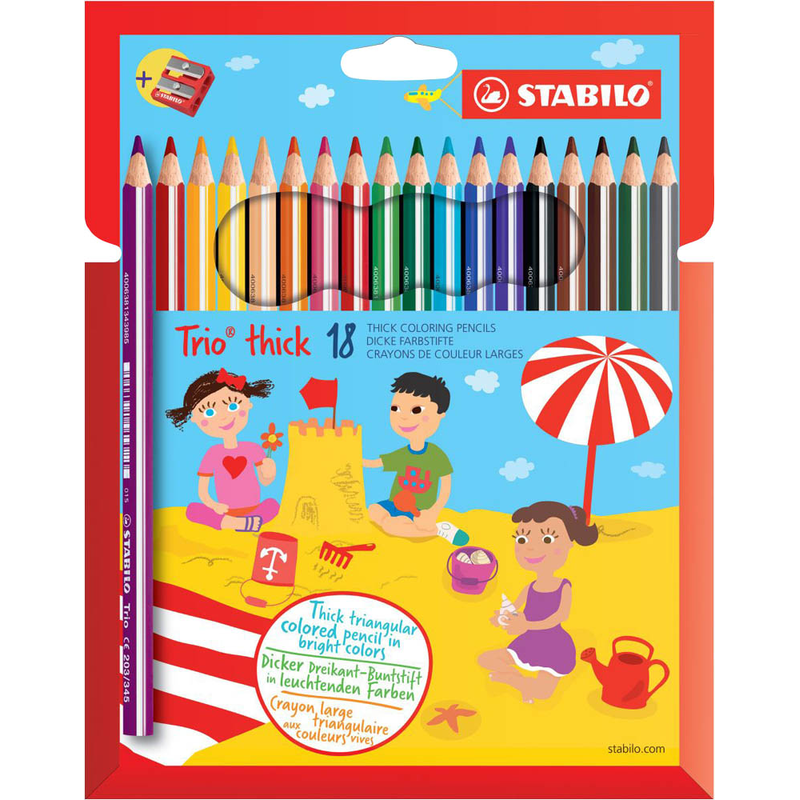 STABILO Trio® Swano Buntstifte farbsortiert, 18 St.