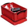 thumb-Really Useful Box Aufbewahrungsbox 9,0 l rot 39,5 x 25,5 x 15,5 cm